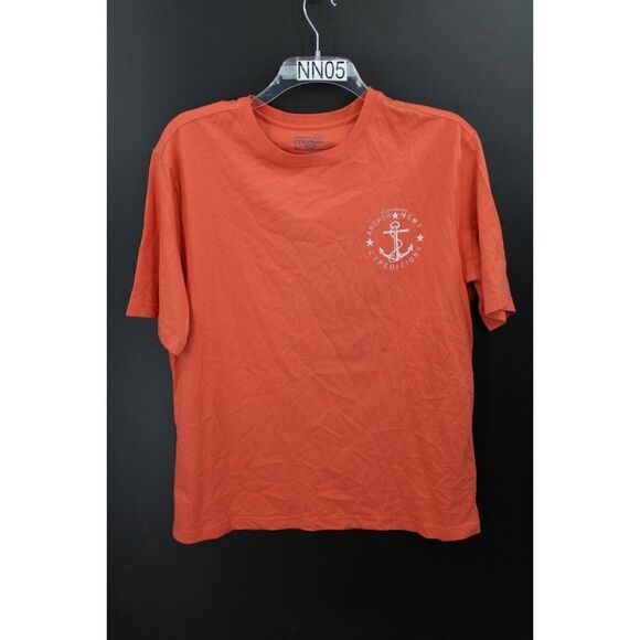 CARIBEAN ANCHOR EXPEDITIO TEE ORANGE KICK BACK SAILING SIZE L NWT - Picture 1 of 7